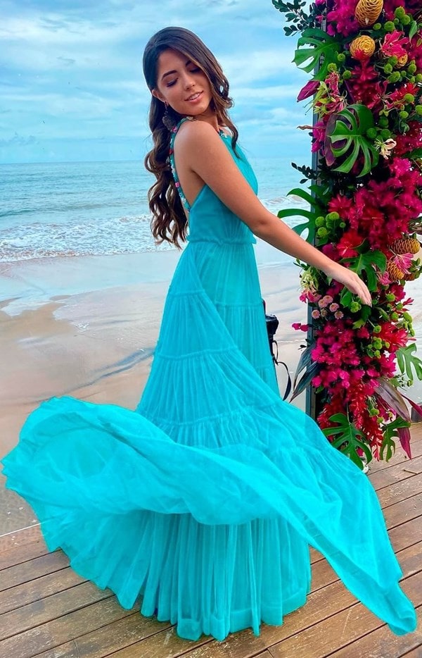 vestido para madrinha de casamento na praia