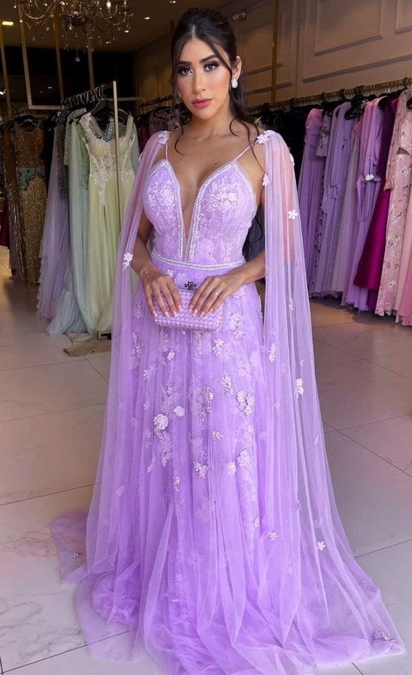 vestido de festa lilás very peri paleta para madrinha